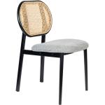 Jídelní židle Zuiver v šedé barvě v minimalistickém stylu z ratanu stohovatelné 