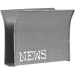 Stojany na noviny v šedé barvě v industriálním stylu z kovu ve slevě 
