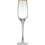 Sklenice na šampaňské Ladelle ve zlaté barvě v elegantním stylu o objemu 250 ml 