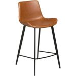 Barové židle DAN-FORM Denmark ve světle hnědé barvě z koženky ekologicky udržitelné 
