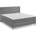 Box spring postele ve světle šedivé barvě v elegantním stylu ve slevě 