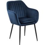 Jídelní židle Actona Company v tmavě modré barvě v elegantním stylu čalouněné 