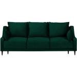 Rozkládací pohovky Mazzini Sofas v tmavě zelené barvě ze sametu ve slevě 