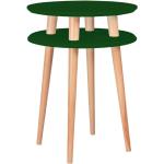 Odkládací stolky Ragaba v zelené barvě ze dřeva 