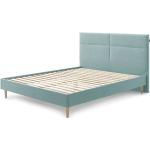 Dvoulůžkové postele v tyrkysové barvě v moderním stylu z buku 
