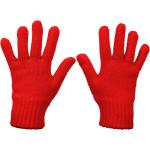 Dámské Zimní rukavice v červené barvě v klasickém stylu z akrylu 