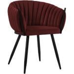 Jídelní židle v černé barvě v elegantním stylu ze sametu čalouněné 