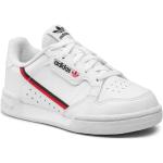 Dětské Kožené tenisky adidas Continental 80 v bílé barvě z kůže ve velikosti 32 ve slevě 