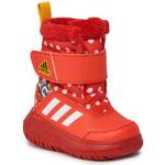 Dámské Sněhule adidas v červené barvě ve velikosti 22 ve slevě na zimu 