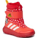 Dámské Sněhule adidas v červené barvě ve velikosti 32 ve slevě na zimu 