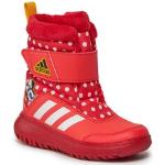 Dámské Sněhule adidas v červené barvě ve velikosti 28 ve slevě na zimu 