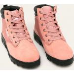 Boty Fila růžová barva, na plochém podpatku