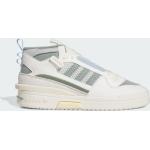 Pánské Kožené kotníkové boty adidas Forum v bílé barvě z koženky ve velikosti 40 veganské 