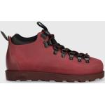 Dámské Kotníčkové boty na podpatku Native v bordeaux červené z látky ve velikosti 34,5 na zimu 