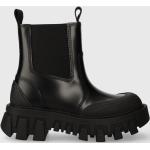 Dámské Kožené kotníkové boty Tommy Hilfiger Chelsea v černé barvě z kůže ve velikosti 42 