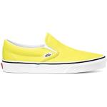 Pánské Skate boty Vans Classic Slip-On v neonově žluté barvě v skater stylu z plátěného materiálu ve velikosti 38,5 bez zapínání 
