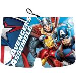 Dětské plavky s nohavičkou v modré barvě s motivem Avengers 