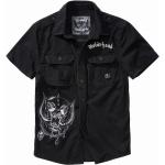 Pánské Košile Brandit v černé barvě ve vintage stylu ve velikosti XXL s motivem Motörhead plus size 