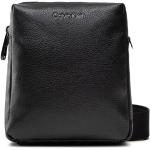 Pánské Designer Kožené tašky přes rameno Calvin Klein CK v černé barvě z koženky veganské ve slevě 