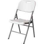 Židle v bílé barvě v elegantním stylu z plastu skládací 