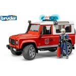 Autíčka Bruder ze dřeva s motivem Land Rover s tématem hasiči 