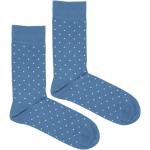Pánské Ponožky ve světle modré barvě s puntíkovaným vzorem z bavlny ve velikosti 46 Svatební hosté 