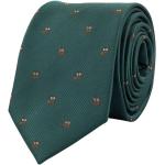 BUBIBUBI Zelená kravata se sovami