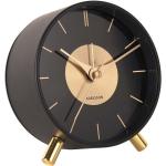 Designové hodiny Karlsson v černé barvě v elegantním stylu ze železa 