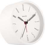 Designové hodiny Karlsson v bílé barvě v elegantním stylu ze železa 