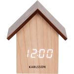 Designové hodiny Karlsson v béžové barvě 