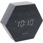 Designové hodiny Karlsson v černé barvě v elegantním stylu z plastu 