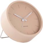 Designové hodiny Karlsson v hnědé barvě v elegantním stylu z plastu 
