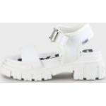 Dámské Kožené sandály Buffalo v bílé barvě v elegantním stylu ze syntetiky ve velikosti 40 ve slevě na léto 