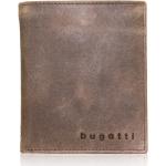 Pánské Kožené peněženky Bugatti v hnědé barvě z kůže ve slevě 