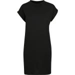 Dámské Tričkové šaty Build Your Brand v černé barvě v ležérním stylu z bavlny ve velikosti 3 XL s krátkým rukávem plus size 