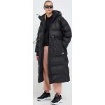 Dámské Zimní bundy s kapucí adidas Adidas by Stella McCartney Nepromokavé v černé barvě ve velikosti L dlouhé 