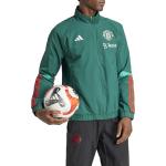 Nová kolekce: Pánské Bundy adidas v zelené barvě z nylonu ve velikosti M s motivem Manchester United ve slevě 