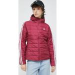 Dámské Bundy s kapucí adidas Originals v bordeaux červené z polyesteru ve velikosti 9 XL 