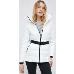 Dámské Designer Zimní bundy s kapucí Calvin Klein v bílé barvě z polyesteru ve velikosti L ve slevě 