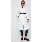 Dámské Designer Bundy s kapucí Calvin Klein v bílé barvě z polyesteru ve velikosti L dlouhé ve slevě 