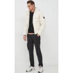 Pánské Designer Zimní bundy s kapucí Calvin Klein v béžové barvě z polyesteru ve velikosti XXL plus size 