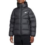 Pánské Zimní bundy s kapucí Nike v černé barvě ve velikosti S 