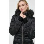 Dámské Zimní bundy s kapucí Guess Marciano v černé barvě z polyesteru ve velikosti XS 
