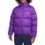 Pánské Péřové bundy Nike ve fialové barvě z polyesteru ve velikosti XS ve slevě 