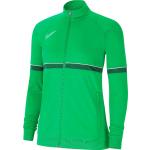 Dámské Bundy Nike Academy v zelené barvě z polyesteru ve velikosti XS ve slevě 
