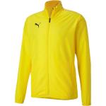 Pánské Outdoorové bundy Puma teamGOAL v žluté barvě z polyesteru ve velikosti XXL ve slevě plus size 