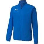 Pánské Outdoorové bundy Puma teamGOAL v modré barvě z polyesteru ve velikosti XXL ve slevě plus size 