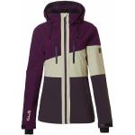 Dámské Zimní bundy s kapucí Rehall Nepromokavé v tmavě fialové barvě z polyesteru ve velikosti M s kapucí 