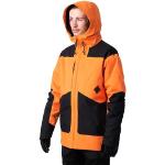 Pánské Zimní bundy s kapucí Rip Curl v oranžové barvě v moderním stylu ze síťoviny ve velikosti L 