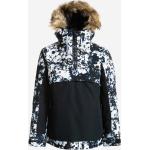 Dámské Zimní bundy s kapucí Roxy Shelter Nepromokavé Prodyšné v černé barvě z polyesteru ve velikosti XS se sněžným pásem ve slevě 
